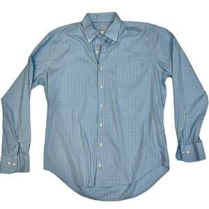 Peter Millar Light Blue Mens Long Sleeve Shirt Size Large